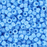 Toho seed beads 8/0 round Opaque-Rainbow Blue Turquoise - TR-08-403